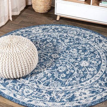 Palazzo Vine And Border Textured Weave Indoor/outdoor Area Rug